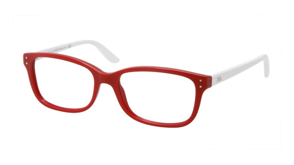 Ralph Lauren Eyeglasses RL6062 with No-Line Progressive Rx Prescription Lenses 5328-52 - Red Frame