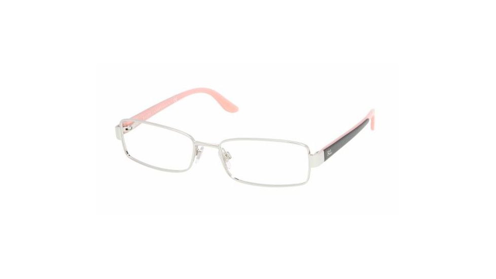 Ralph Lauren RL 5059 Eyeglasses Styles -  Shiny Silver Frame w/Non-Rx 52 mm Diameter Lenses, 9001-5216