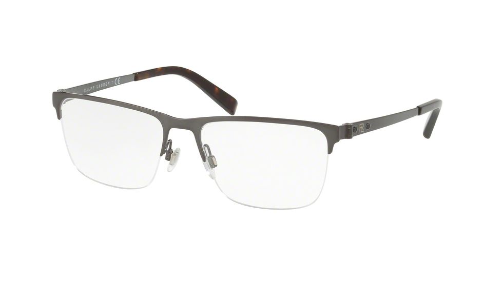 Ralph Lauren RL5097 Single Vision Prescription Eyeglasses 9157-53 - Dark Gunmetal Frame