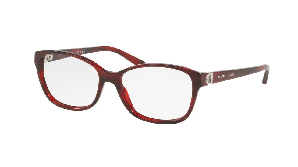 Ralph Lauren RL6136 Bifocal Prescription Eyeglasses 5522-55 - Stripped Red Havana Frame