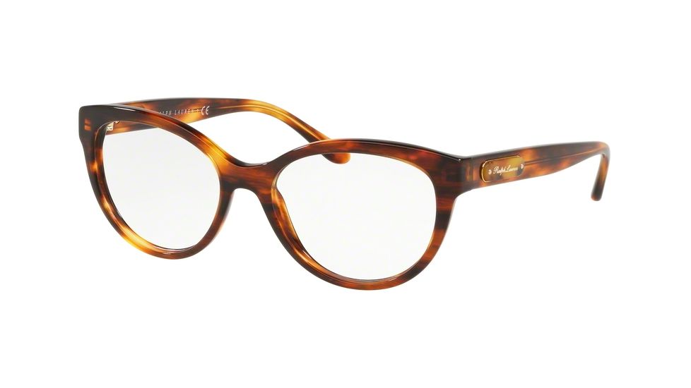 Ralph Lauren RL6177 Bifocal Prescription Eyeglasses, 52mm, Striped Havana, RL6177-5007-52-BI