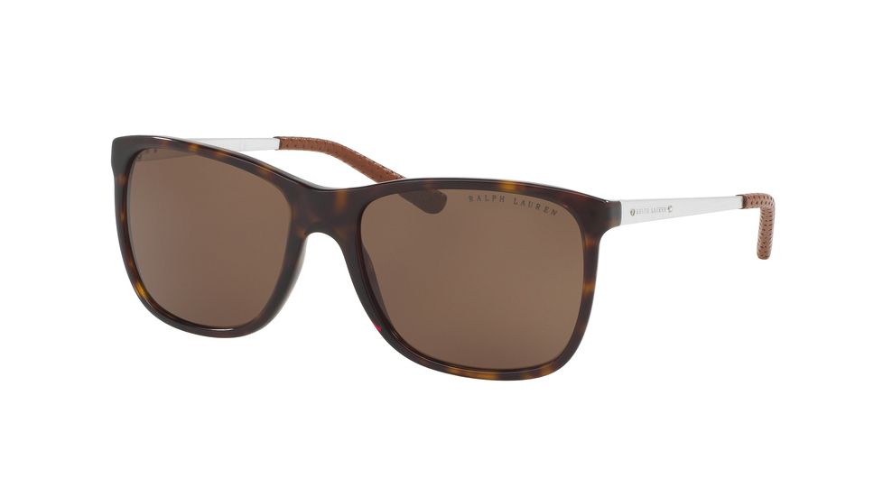 Ralph Lauren RL8133Q Sunglasses 561673-57 - Dark Havana Frame, Dark Brown Lenses