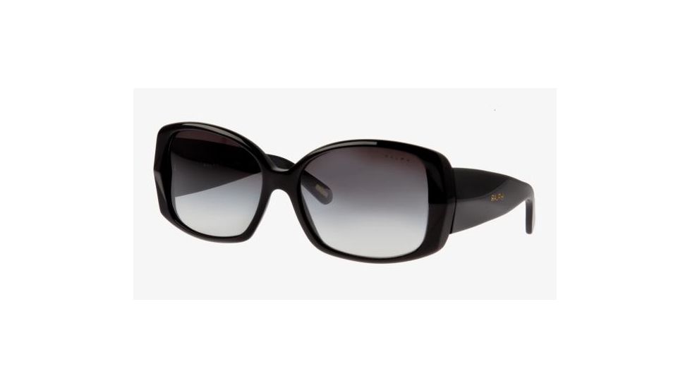 Ralph RA5086 Sunglasses with No-Line Progressive Rx Prescription Lenses, Select Frame Color / Lens Diameter Black Frame / 58 mm Prescription Lenses