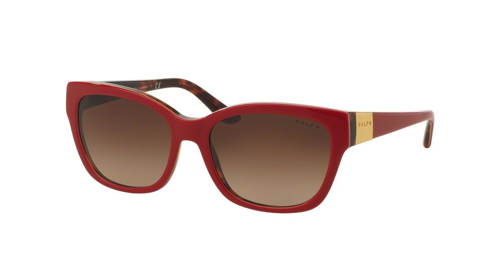 Ralph RA5208 Single Vision Prescription Sunglasses RA5208-151213-55 - Lens Diameter 55 mm, Frame Color Red Tortoise