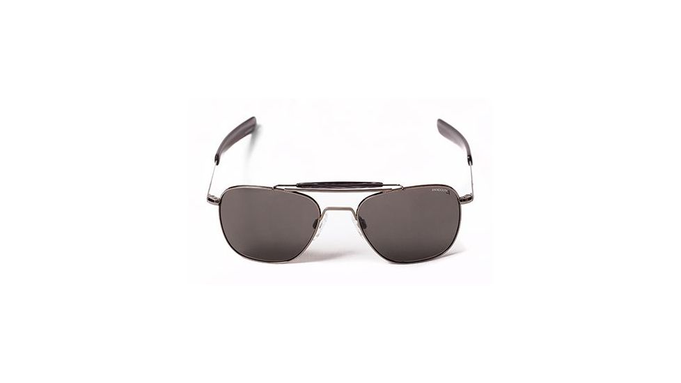 Randolph Aviator II Single Vision Prescription Sunglasses, Gun Metal Frame, Polarized, AT5R634SV