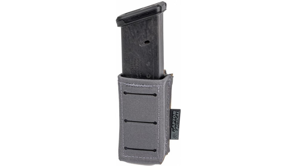 Raptor Tactical MAGNUS Ultralight Short Pistol Magazine Pouch, Tactical Grey, One Size, MAG1-SH-TG