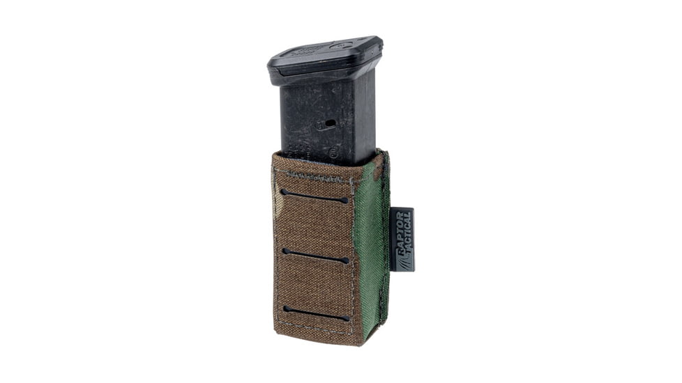 Raptor Tactical MAGNUS Ultralight Short Pistol Magazine Pouch, Woodland, One Size, MAG1-SH-M81