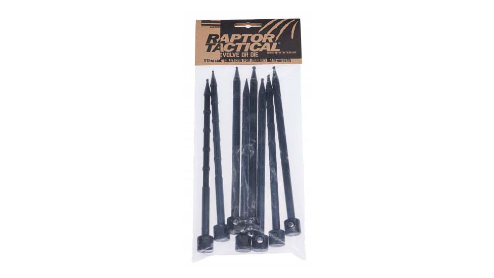 Raptor Tactical Nail Vibra Stakes, Black, RT-NVST