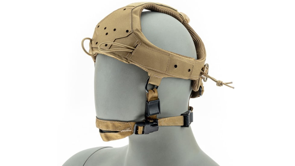 USED Raptor Tactical Sentinel Skull Crusher GEN 2.0 Headgear without Bungee Cord, Coyote Brown, RT-SENTINEL-CB, EDEMO2