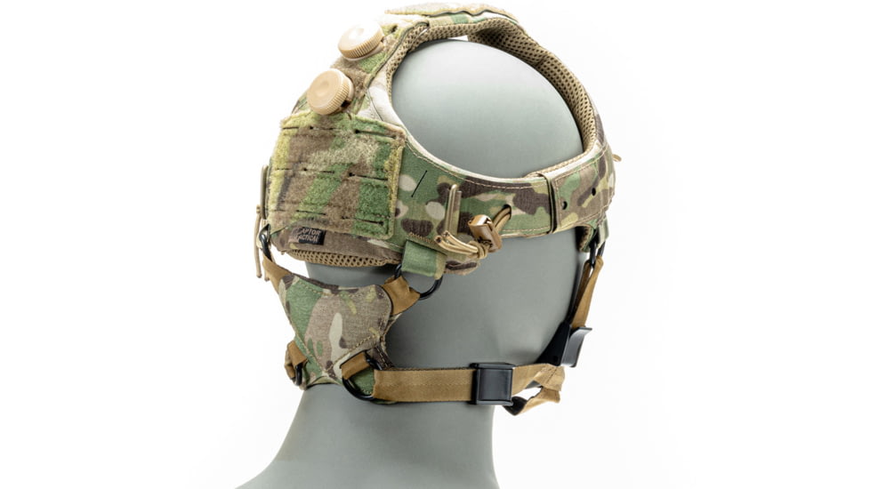 Raptor Tactical Sentinel Skull Crusher GEN 2.0 Headgear without Bungee Cord, Multicam, SNSC-MC