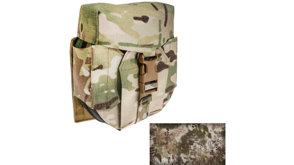 Raptor Tactical Skin Ammo M249 SAW NUTSACK Pouch, Soft, Kryptek Highlander, 200, RT-SAW-KH-200