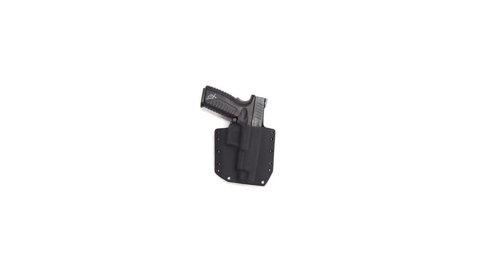 Raven Concealment XD with 4 Inch Barrel Systems Right Hand Phantom Modular OWB Holster w/ WB Standard Belt Loops, Black, RCSXD4RHBKFLSTD-150