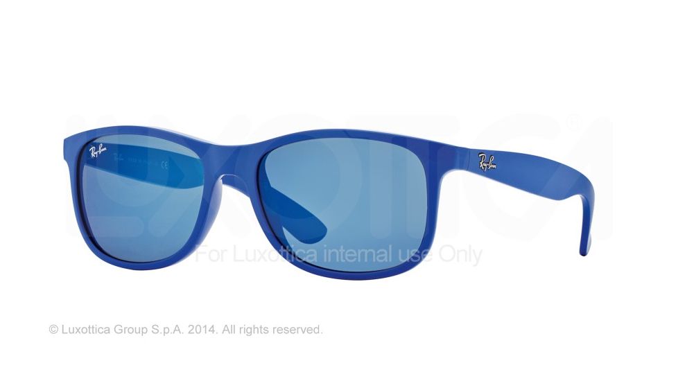 Ray-Ban ANDY RB4202 Bifocal Prescription Sunglasses RB4202-607055-55 - Lens Diameter 55 mm, Frame Color Matte Blue