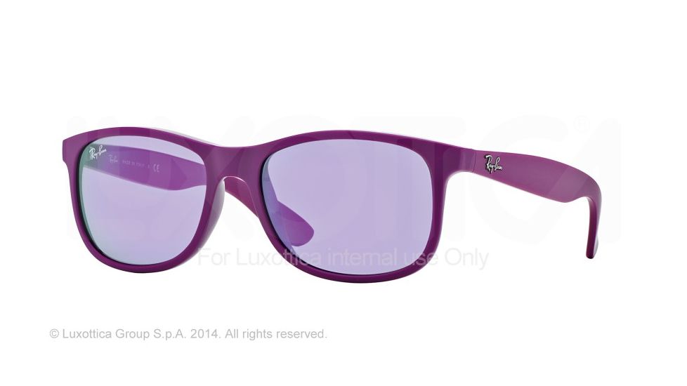 Ray-Ban ANDY RB4202 Bifocal Prescription Sunglasses RB4202-60714V-55 - Lens Diameter 55 mm, Frame Color Matte Violet