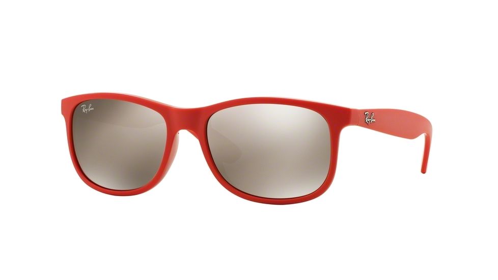 Ray-Ban ANDY RB4202 Bifocal Prescription Sunglasses RB4202-61555A-55 - Lens Diameter 55 mm, Frame Color Shiny Coral On Matte Top