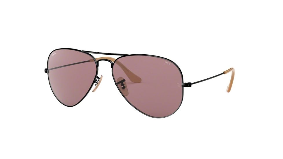 Ray-Ban Aviator Large Metal Prescription Sunglasses, 55mm, Black, RB3025-9066Z0-55-SV