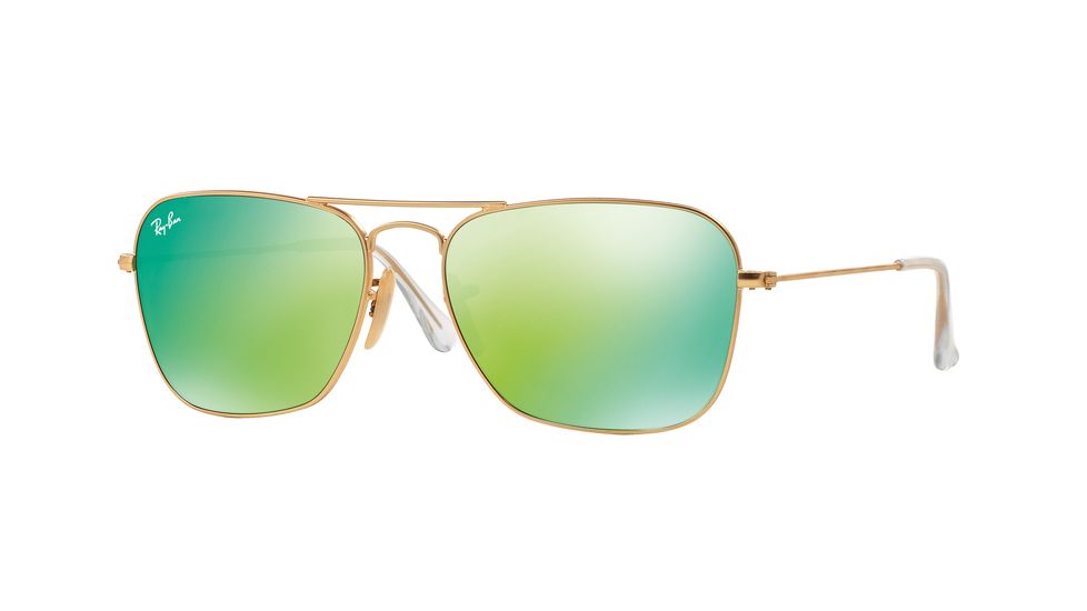 Ray-Ban Caravan Prescription Sunglasses RB3136 RB3136-112-19-58 - Lens Diameter 58 mm, Frame Color Matte Gold