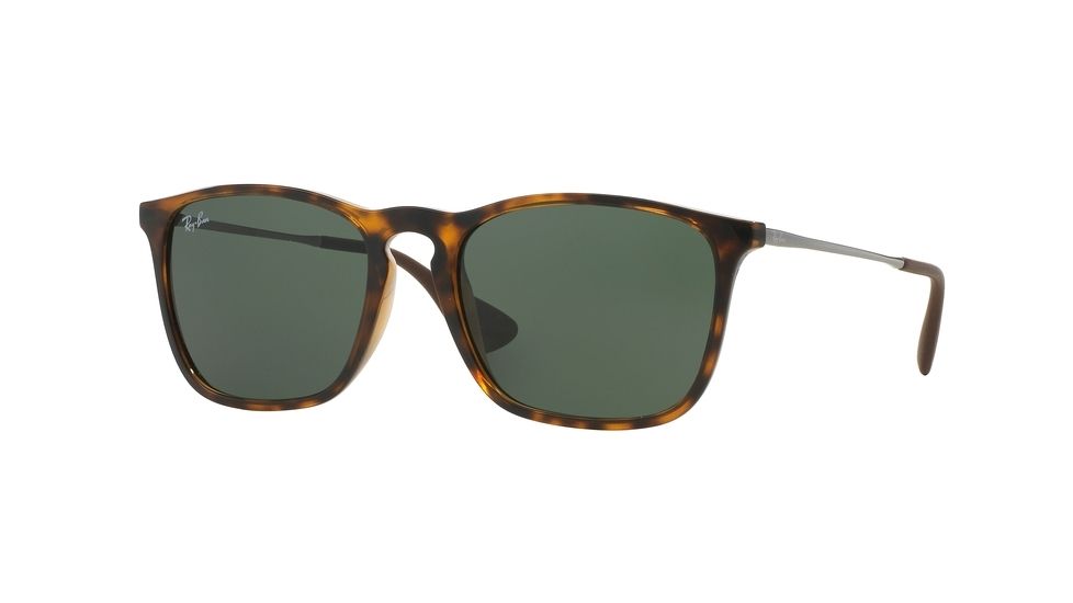 Ray-Ban CHRIS RB4187 Progressive Prescription Sunglasses RB4187-710-71-54 - Lens Diameter 54 mm, Frame Color Light Havana
