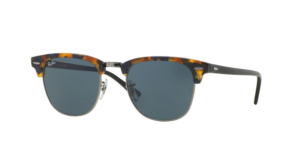 Ray-Ban Clubmaster Prescription Sunglasses RB3016 RB3016-158R5E-49 - Lens Diameter 49 mm, Frame Color Havana Spotted Blue