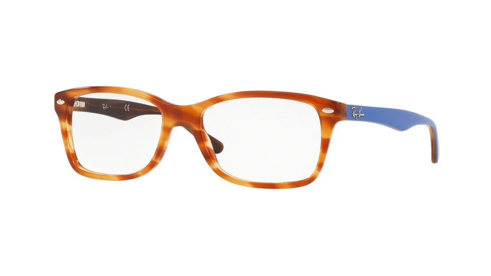 Ray-Ban Eyeglasses RX5228 with Rx Prescription Lenses 5799-55 - Light Brown Havana Frame