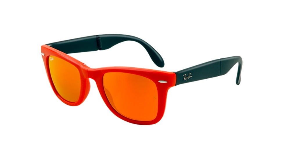 Ray-Ban Folding Wayfarer Prescription Sunglasses RB4105 RB4105-601969-5420 - Lens Diameter 54 mm, Frame Color Matte Orange