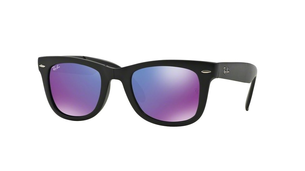 Ray-Ban Folding Wayfarer Prescription Sunglasses RB4105 RB4105-601S1M-50 - Lens Diameter 50 mm, Frame Color Matte Black