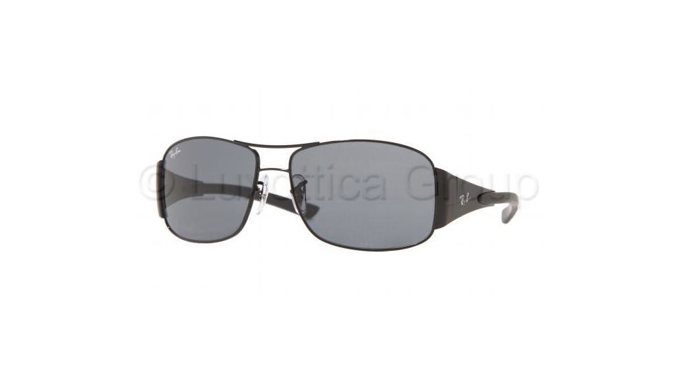 Ray-Ban Junior RJ9516S SV Prescription Sunglasses - Shiny Black Frame w/ Gray 55 mm Diameter Lenses, 220-87-5514
