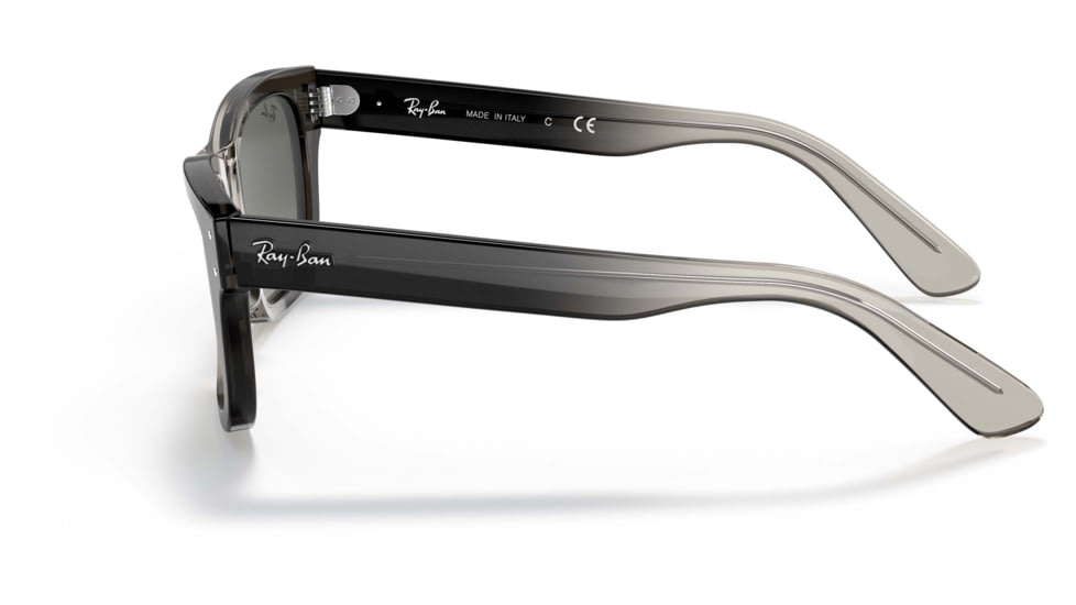 Ray-Ban Mr Burbank RB2283 Sunglasses, Gradient Grey Lenses, Transparent Gray, 55, RB2283-134071-55