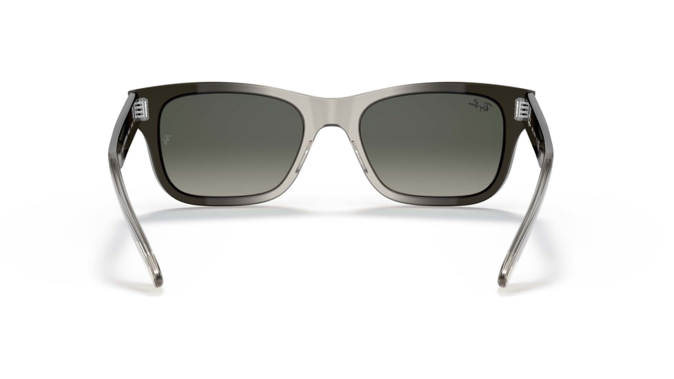 Ray-Ban Mr Burbank RB2283 Sunglasses, Gradient Grey Lenses, Transparent Gray, 55, RB2283-134071-55