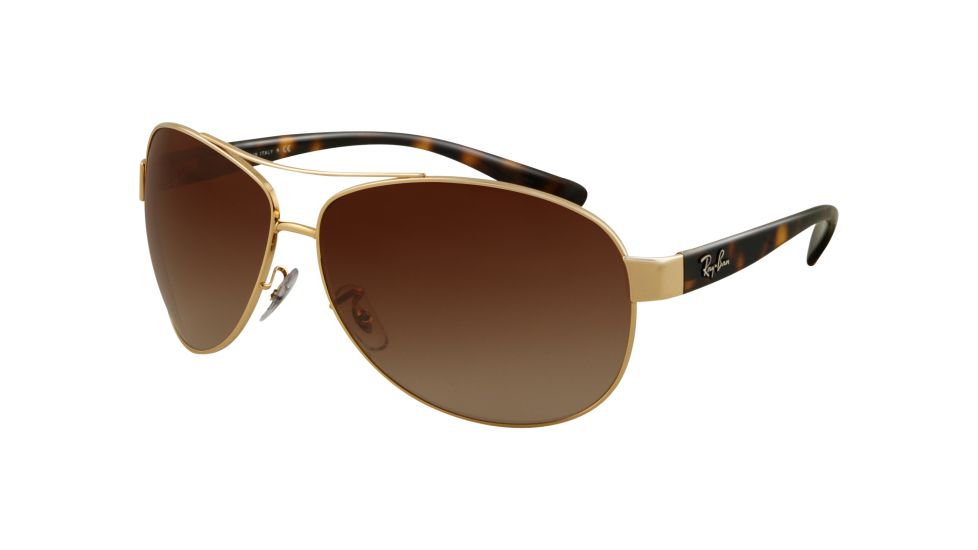 Ray-Ban RB 3386 Sunglasses - Arista Frame / Brown Gradient 67 mm Diameter Lenses, 001-13-6713