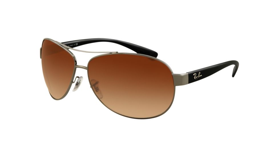 Ray-Ban RB 3386 Sunglasses - Gunmetal Frame / Brown Gradient 63 mm Diameter Lenses, 004-13-6313