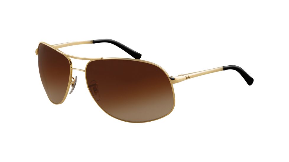 Ray-Ban RB 3387 Sunglasses, Arista Frame / Brown Gradient 67 mm Lenses, 001-13-6715