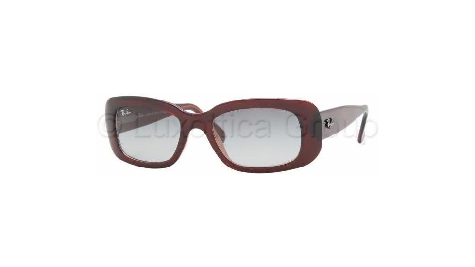 Ray-Ban RB 4122 Sunglasses Styles - Red Rubin Frame / Gray Gradient Lenses, 735-8G-5018