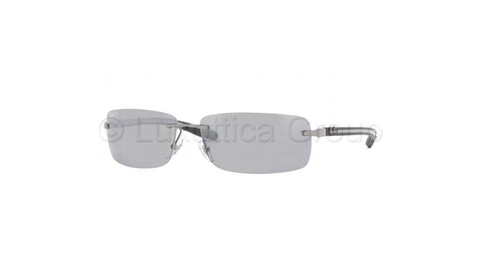Ray-Ban RB 8304 Sunglasses Styles - Gunmetal Frame / Polarized Gray Mirror Silver Grad. Lenses, 004-82-6114