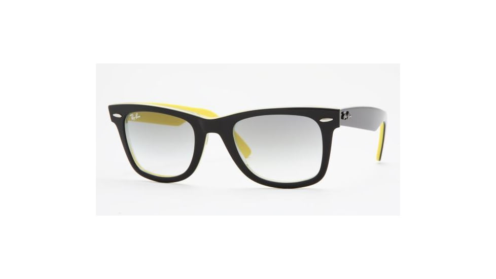 Ray-Ban Wayfarer Sunglasses, Top Black On Tr. St. Yell Crystal Gray Gradient 100032-5418