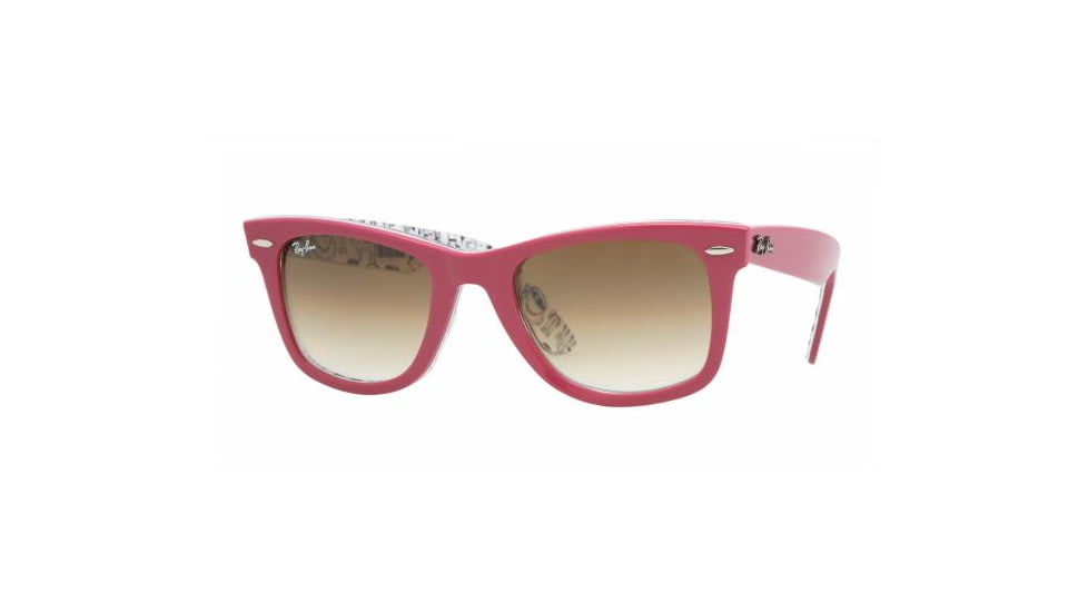 Ray-Ban Wayfarer Sunglasses, Comics Top Fuchsia Crystal Brown Gradient 104551-5022