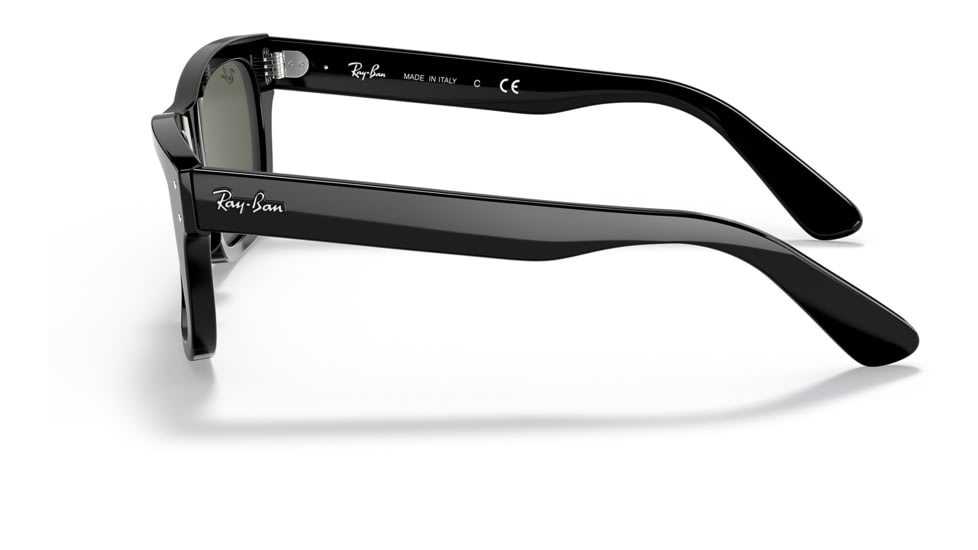 Ray-Ban RB2283 Mr Burbank Sunglasses - Mens, Black Frame, Green Lens, 58, RB2283-901-31-58