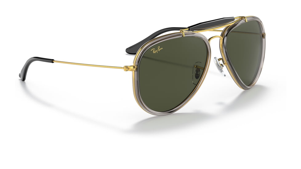 Ray-Ban RB3428 Road Spirit Sunglasses - Mens, Legend Gold Frame, Green Lens, 58, RB3428-923931-58