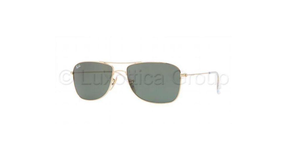 Ray-Ban RB3477 Sunglasses 001-5916 - Arista Frame, Crystal Green Lenses