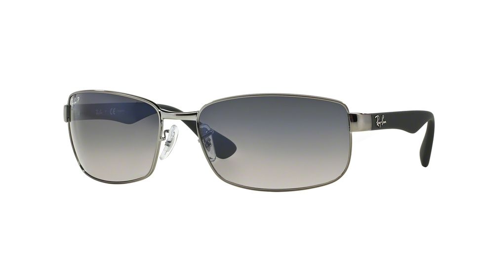 Ray-Ban RB3478 Progressive Prescription Sunglasses RB3478-004-78-63 - Lens Diameter 63 mm, Frame Color Gunmetal