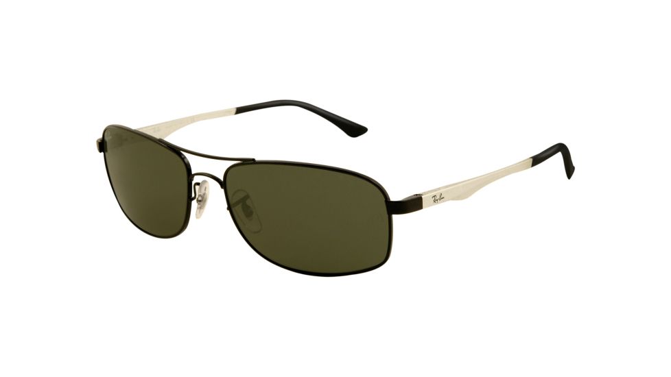 Ray-Ban RB3484 Single Vision Prescription Sunglasses RB3484-002-6017 - Lens Diameter 60 mm, Frame Color Black