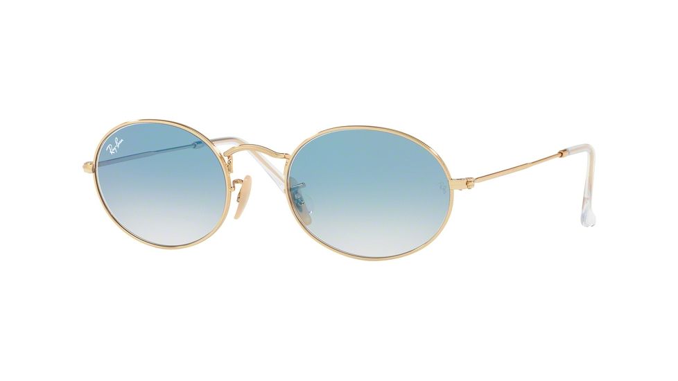 Ray-Ban RB3547N Sunglasses 001/3F-54 - Arista Frame, Crystal White Grad. Blue Lenses