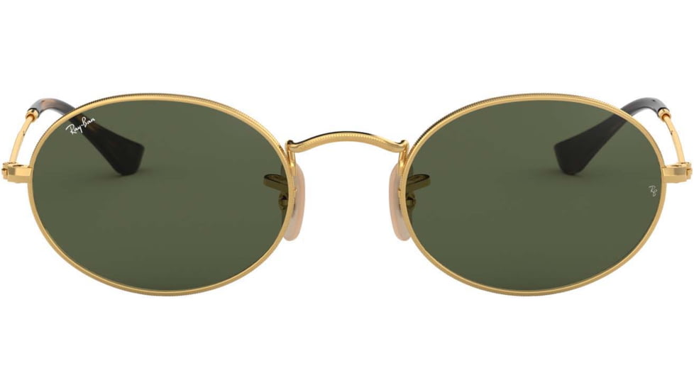Ray-Ban RB3547N Sunglasses 001-51 - Gold Frame, Green Lenses