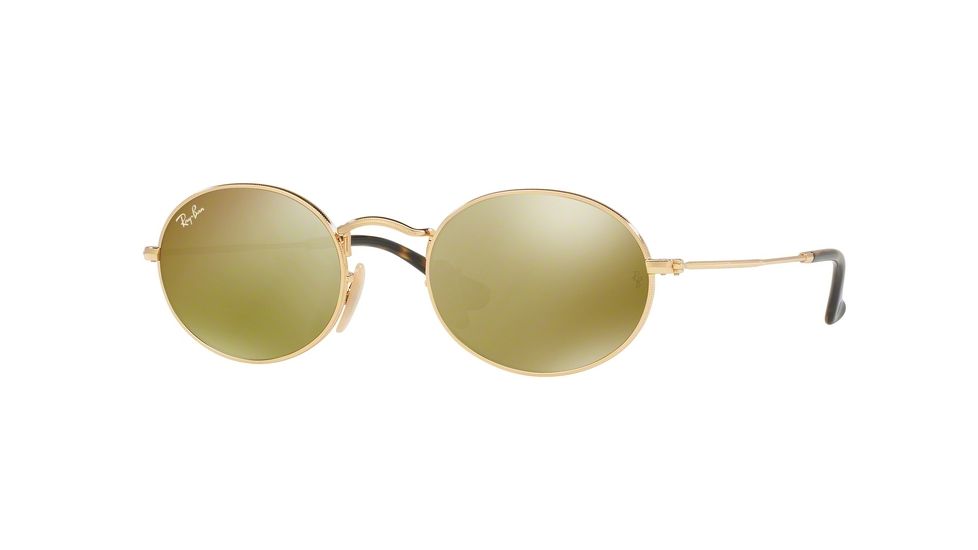 Ray-Ban RB3547N Sunglasses 001/93-51 - Gold Frame, Gold Flash Lenses
