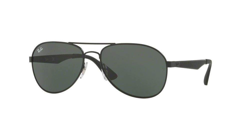 Ray-Ban RB3549 Single Vision Prescription Sunglasses RB3549-006-71-61 - Lens Diameter 61 mm, Frame Color Matte Black