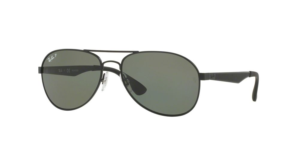 Ray-Ban RB3549 Single Vision Prescription Sunglasses RB3549-006-9A-61 - Lens Diameter 61 mm, Frame Color Matte Black