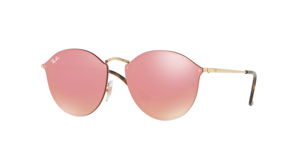Ray-Ban RB3574N Sunglasses 001/E4-59 - Gold Frame, Pink Mirror Pink Lenses