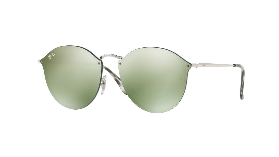 Ray-Ban RB3574N Sunglasses 003/30-59 - Silver Frame, Dark Green Mirror Silver Lenses