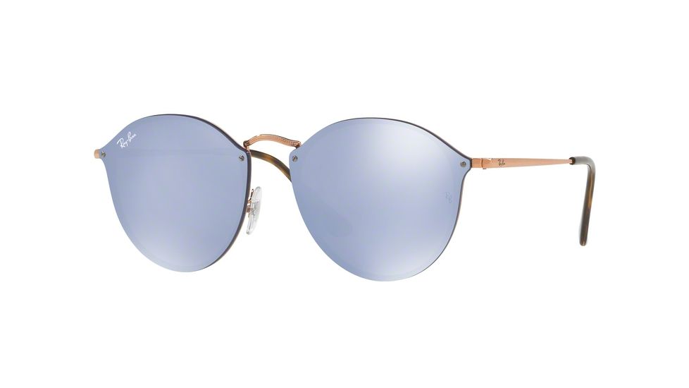 Ray-Ban RB3574N Sunglasses 90351U-59 - Copper Frame, Dark Violet Mirror Silver Lenses