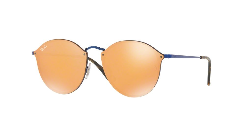 Ray-Ban RB3574N Sunglasses 90387J-59 - Blue Frame, Dark Orange Mirror Gold Lenses